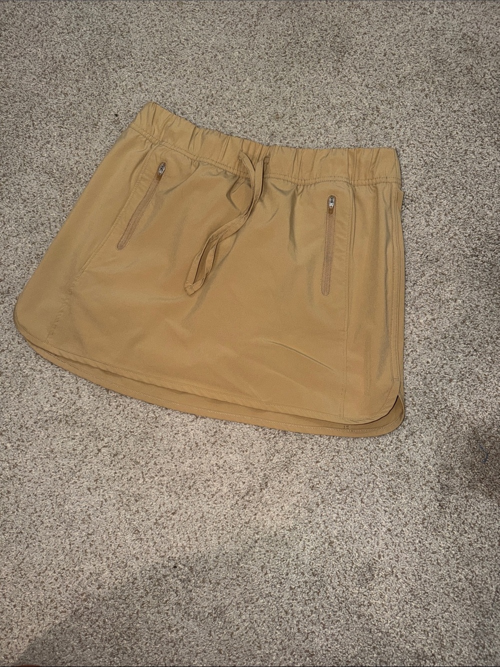 Women’s Casual Drawstring Skort in Tan